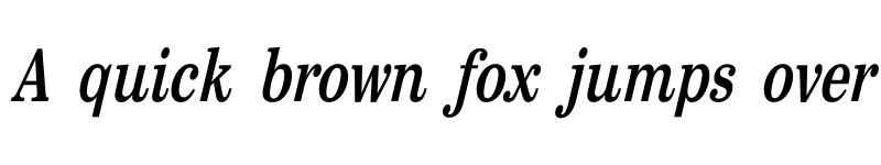 Preview of FONTSPRING DEMO - Sentry Condensed SemiBold Italic font
