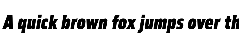 Preview of FONTSPRING DEMO - Serca Condensed Black Italic font