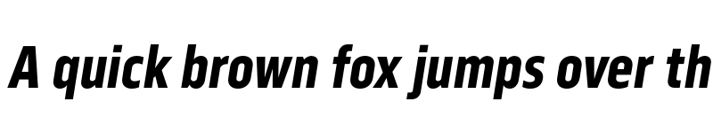 Preview of FONTSPRING DEMO - Serca Condensed Bold Italic font