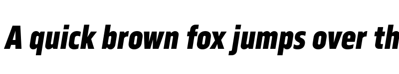 Preview of FONTSPRING DEMO - Serca Condensed ExtraBold Italic font