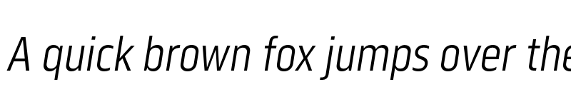 Preview of FONTSPRING DEMO - Serca Condensed Light Italic font
