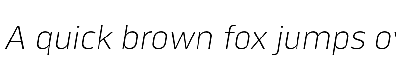 Preview of FONTSPRING DEMO - Serca ExtraLight Italic font