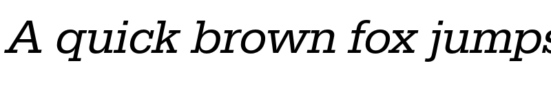 Preview of FONTSPRING DEMO - Serifa Italic font