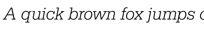 Preview of FONTSPRING DEMO - SerifaLig Italic font