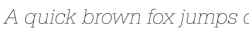 Preview of FONTSPRING DEMO - SerifaThi Italic font