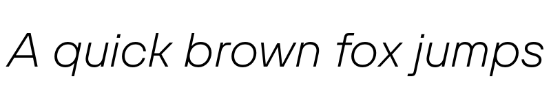 Preview of FONTSPRING DEMO - SFT Schrifted Sans ExtraLight Italic font