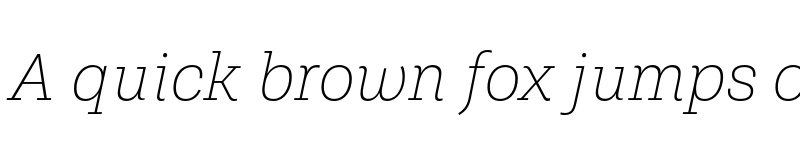 Preview of FONTSPRING DEMO - Shandon Slab ExtraLight Italic font
