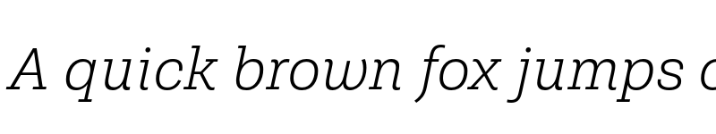 Preview of FONTSPRING DEMO - Shandon Slab Light Italic font