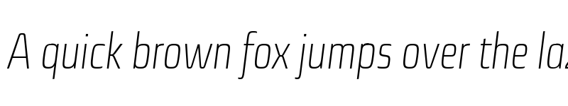 Preview of FONTSPRING DEMO - Sica Condensed ExtraLight Italic font