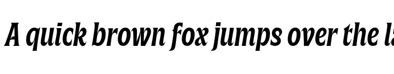 Preview of FONTSPRING DEMO - Silverspoon Condensed Bold Italic font