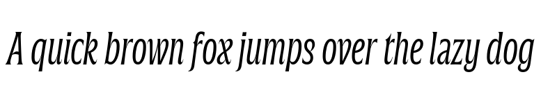 Preview of FONTSPRING DEMO - Silverspoon Condensed Light Italic font