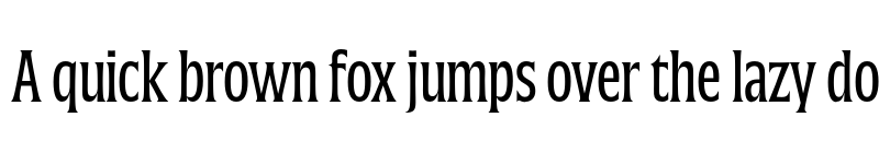 Preview of FONTSPRING DEMO - Silverspoon Condensed Regular font