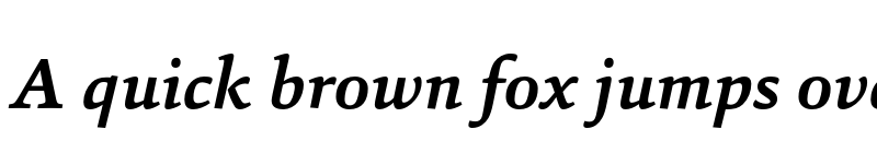 Preview of FONTSPRING DEMO - Sina-BoldItalic Regular font