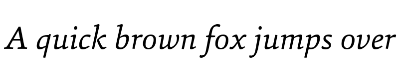 Preview of FONTSPRING DEMO - Sina-Italic Regular font
