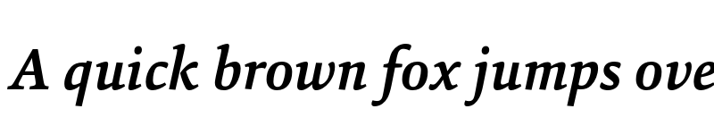 Preview of FONTSPRING DEMO - SinaNova-BoldItalic Regular font