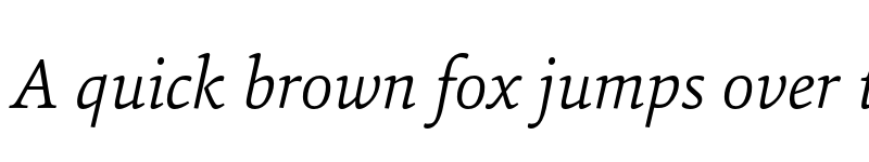 Preview of FONTSPRING DEMO - SinaNova-LightItalic Regular font
