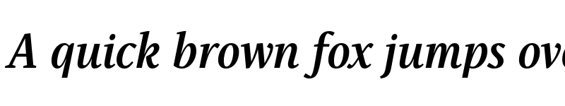 Preview of FONTSPRING DEMO - Singel Bold Italic font