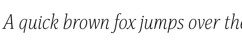 Preview of FONTSPRING DEMO - Singel Light Italic font