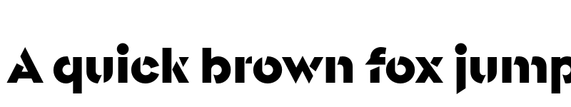 Preview of FONTSPRING DEMO - Singolare Stencil Black Regular font