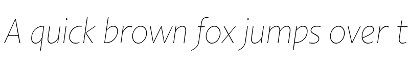 Preview of FONTSPRING DEMO - Sky Sans Light Light Italic font