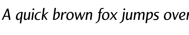 Preview of FONTSPRING DEMO - Sky Sans Medium Medium Italic font