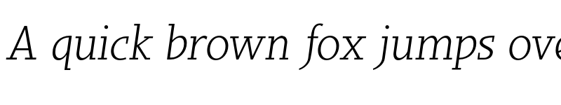 Preview of FONTSPRING DEMO - Sky Serif Book Book Italic font