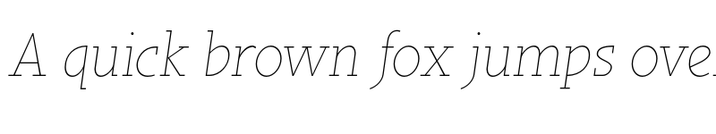 Preview of FONTSPRING DEMO - Sky Serif Light Light Italic font