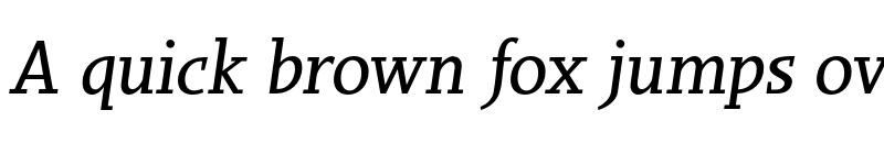 Preview of FONTSPRING DEMO - Sky Serif Medium Medium Italic font