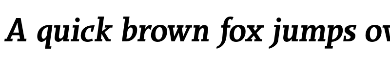 Preview of FONTSPRING DEMO - Sky Serif Semibold Semibold Italic font