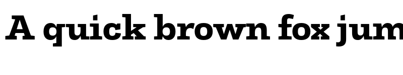 Preview of FONTSPRING DEMO - Slab Bold font