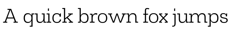 Preview of FONTSPRING DEMO - Slab ExtLt Regular font