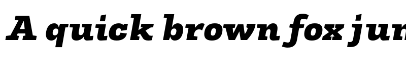 Preview of FONTSPRING DEMO - Slab Hv It Italic font