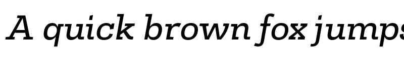 Preview of FONTSPRING DEMO - Slab It Italic font