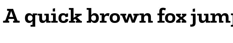 Preview of FONTSPRING DEMO - Slab SemBd Regular font