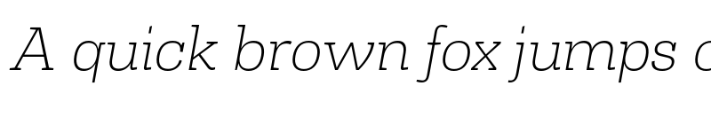 Preview of FONTSPRING DEMO - Slab Th It Italic font