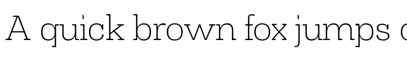 Preview of FONTSPRING DEMO - Slab Th Regular font