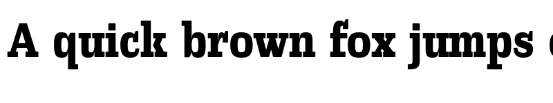 Preview of FONTSPRING DEMO - Slabic Black Regular font