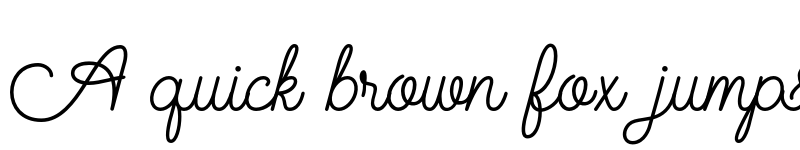 Preview of FONTSPRING DEMO - Smoothy Script Regular font