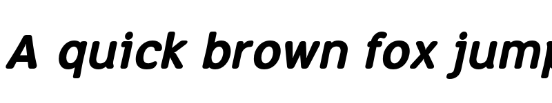 Preview of FONTSPRING DEMO - Soft Sans Bold Italic font