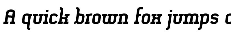 Preview of FONTSPRING DEMO - SomaSlab Heavy Slanted Italic font
