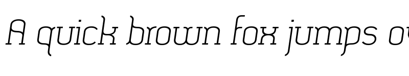 Preview of FONTSPRING DEMO - SomaSlab Medium Slanted Italic font