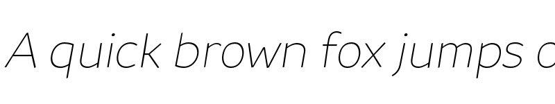 Preview of FONTSPRING DEMO - Souses Thin Italic font