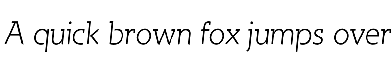 Preview of FONTSPRING DEMO - Spartacus Light Italic font