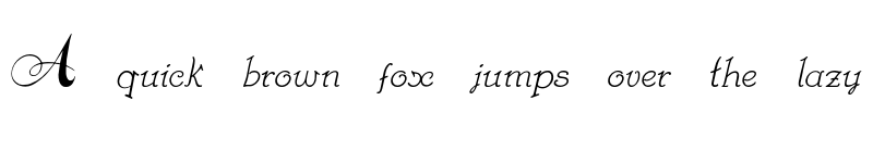 Preview of FONTSPRING DEMO - SpencerianConstancia Regular font