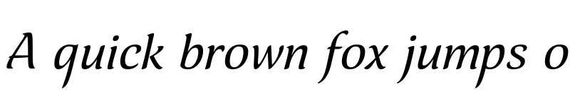 Preview of FONTSPRING DEMO - Spirea Italic font