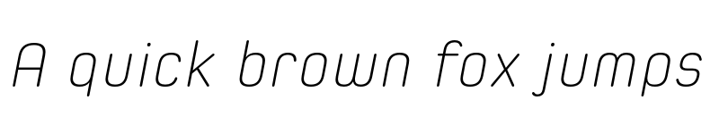 Preview of FONTSPRING DEMO - Spoon Extra Light Italic Regular font