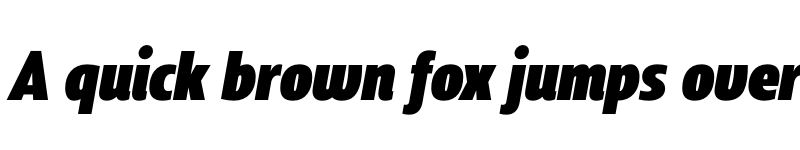 Preview of FONTSPRING DEMO - Squalo Black Italic font