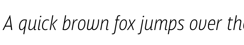 Preview of FONTSPRING DEMO - Squalo Light Italic font