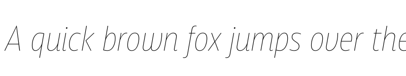 Preview of FONTSPRING DEMO - Squalo Thin Italic font