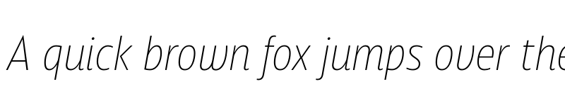 Preview of FONTSPRING DEMO - Squalo UltraLight Italic font